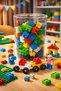 72 Pieces Colorful Educational Intelligence Building Blocks, Toy Block Set - 2