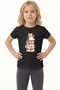 Printed Short Sleeve Girls' T-Shirt B9
