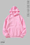 Women's Hoodie Long Sleeve Sticker Love Printed Hooded Oversized 100% Cotton Combed Cotton Sweatshirt - 4