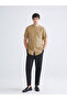 Esvab • Modern & Distinctive Standard Fit Stand Collar Short Sleeve Poplin Shirt - 2