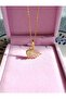 Steel Swan Necklace Gold