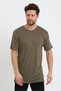 Men's Tencel Fabric Oversize T-Shirt Khaki