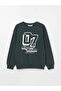 Lcw Kids Anthracite Crew Neck Printed Boys' Tracksuit Set - 2