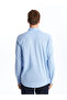 Nevavm Slim Fit Long Sleeve Oxford Men's Shirt with Difference - 4