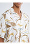 Esvab • Modern & Distinctive Standard Fit Cuban Roba Collar Short Sleeve Embroidered Poplin Men's Shirt - 3