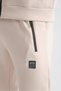 Beige Scuba Men's Seasonal Regular Fit Tracksuit Set - 7