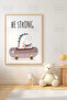 One Piece Raw Color Real Wood Framed Painting - Teknrsymdf-22