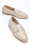 Women's Beige Patent Leather Classic Flat Sole Lightweight Orthopedic Ballerinas - 2