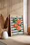 One Piece Raw Color Real Wood Framed Painting - Tekartcrvmdf-39 - 2