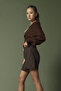 Short Skirt with Slit Detail - 3
