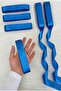 Circumcision Blue Satin Ribbon 3cm 10Mt, Bohça Dowry Wedding Henna Circumcision Birthday Party Gift Decoration - 3