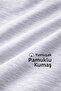 T-Shirt Basic Light Gray Melange Cotton Fabric Regular Fit Men/Unisex - 4