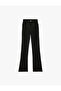High Waist Slim Fit Flared Sports Leggings - 2