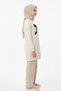 Girl's Tunic 10-15 Years Old Bow Printed Cream Sweatshirt Tunic Long Sleeve Casual and Special Occasion - 2