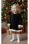 Girl's Scalloped Silk Velvet Dress