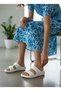 Lov Stone Detailed Orthopedic Comfortable Sole Doctor Nurse Pool Sea Beach Women's Slippers White - 4