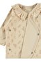 Embossed Leaf Print Bodysuit Sets - Ivory - 2