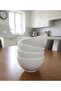 Large Ceramic White Bowl Set of 4, Presentation Bowl, Salad Bowl, Snack Bowl, 14 cm in Diameter