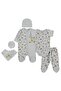 Baby Boy 6-Piece Bodysuit Sets - Gray