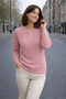 Women's Knitwear Sweater Powder Buttoned Crew Neck Basic Long Sleeve Winter Stylish Soft Textured