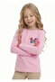 Printed Long Sleeve Girls' T-Shirt B12 - 2