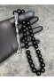 High-End Custom Design Natural Glass Black Pearl Prayer Beads