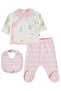 Ballerina Printed Bodysuit Sets - Ecru