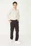 Coffee-Colored Sports Pants with Side Pockets - 6
