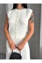 Button Detailed Vest Skirt Knitwear Set - 7