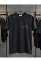 Play Wear Unisex Round Neck T-Shirt with Heart Shape Skull Hand Chest Print