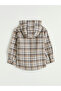 Nevavm Plaid Patterned Hooded Boy's Shirt with Difference - 4