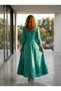 Rochie din bumbac imprimat manual - 2