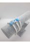 Summer Beach Vacation Sea Marine Theme Evil Eye Bead Fish Women's Bracelet White Blue Turquoise 3-Piece Set - 6