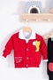 Graffe Giraffe Patterned 3 Piece Baby Boy Set - 2