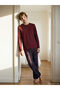 Giyçık Store Burgundy Standard Fit Plaid Men's Pajama Set