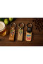 Set of 3 Leather & Wooden Keychains - 2