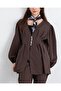 Stoned Buttoned Elastic Sleeve Double Trouser Suit -K. Coffee - 7
