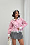 Women's Candy Pink Stylish Lace Detailed Shirt - 2