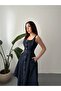 Navy Belt Detail Denim Dress - 2