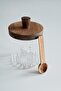 Akasya Vacuum Lid Striped Glass Jar with Spoon (450 ml) - 4