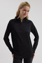 B&H Collection Women's Sports Jacket with Half Zipper Quick Drying