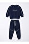 Boys' Basic Lightweight Printed Top and Bottom Tracksuit Set - 3