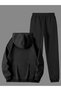 Men's Casual Hooded Sweatpants 2-Piece Set - Lightweight, Comfortable, and Stylish for Spring, Summer, and Fall - 2