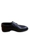 Men's Thick Short Heeled Genuine Leather Shoes - 6
