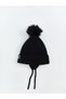 Two Mt Shop Quality Lcw Baby Black Bow Embroidered Baby Girl Beanie - 2