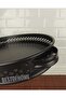 Metal Black Tray with Lace Motif (27X38 cm) - 5