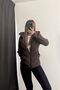 Women's ZRA Model Contrast Hooded Puffer Coat - 3