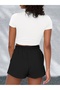 Women's New York Brooklyn Printed Baby Tee Combed Cotton Crop and Shorts - Two-Piece Shorts Set - 2