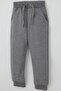Boy's Sweatpants with Lacing Accessories and Pockets, Ages 2-6, Gray Melange - 5
