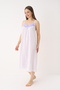 Women's 100% Cotton Strappy Nightgown | V-Neck, Floral Print, Relaxed Fit - 3